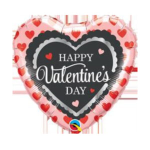 ⚪ cuore con scritta happy valentine’s day