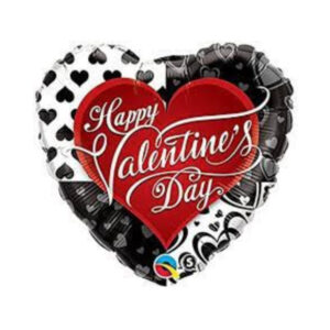 ⚪ cuore con scritta happy valentine’s day