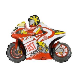 🟠 motociclista rosso – mini shape