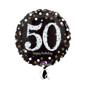 ⚪ round happy birthday coriandoli 50