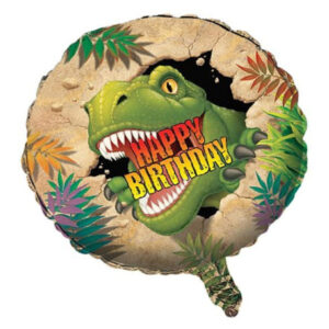 ⚪ round dinosauro happy birthday