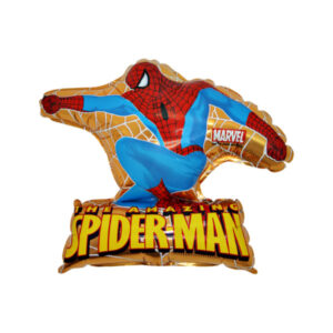 🟠 spiderman – mini shape (sfondo blu non dorato)