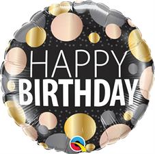 ⚪ round happy birthday coriandoli