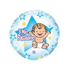 ⚪ battesimo ciambella azzurra