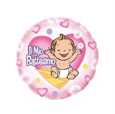 ⚪ battesimo ciambella rosa