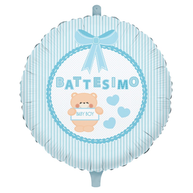 ⚪ battesimo ciambella azzurra