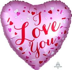 ⚪ cuore con scritta I love you