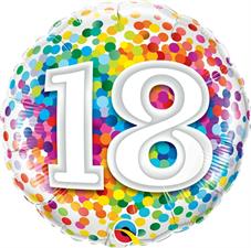 ⚪ round happy birthday coriandoli 18
