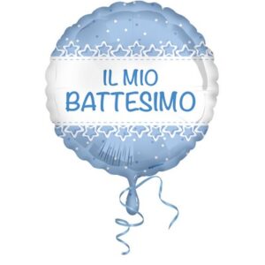 ⚪ battesimo ciambella azzurra