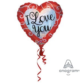 ⚪ cuore con scritta I love you