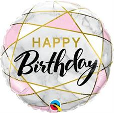 ⚪ round happy birthday