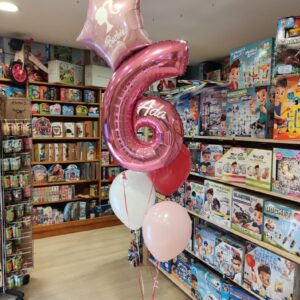 Composizione elio tema Barbie