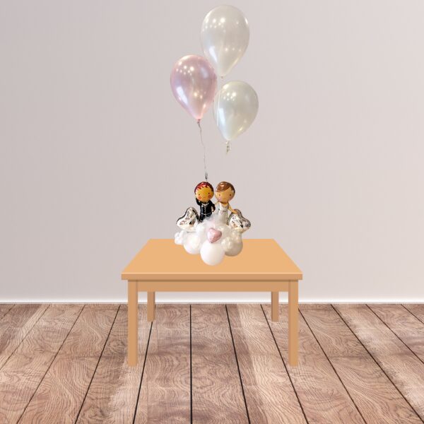 Composizione da tavolo matrimonio/anniversario sposini