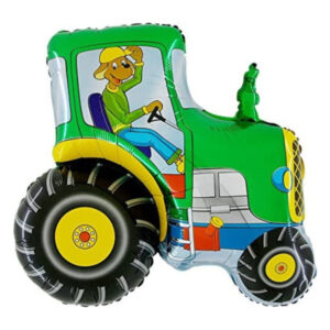 🟠 trattore verde con personaggio - mini shape