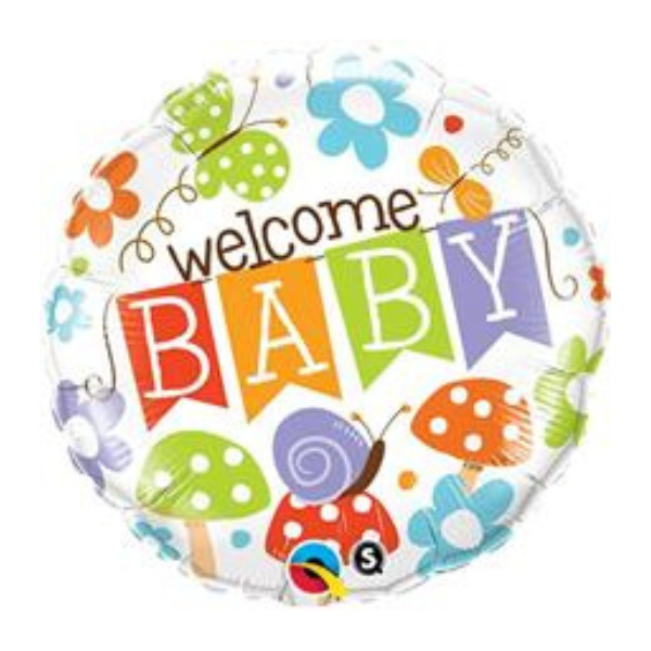 ⚪ round welcome baby