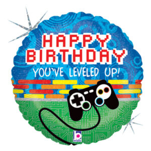 ⚪ round happy birthday joystick