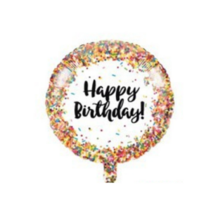 ⚪ round happy birthday coriandoli