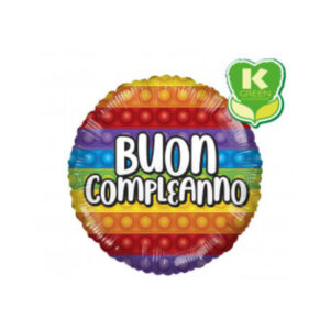 ⚪ round buon compleanno pop it