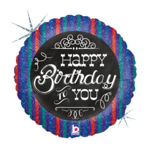 ⚪ round happy birthday to you righe