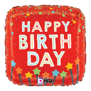 ⚪ cuscinetto buon compleanno stelle