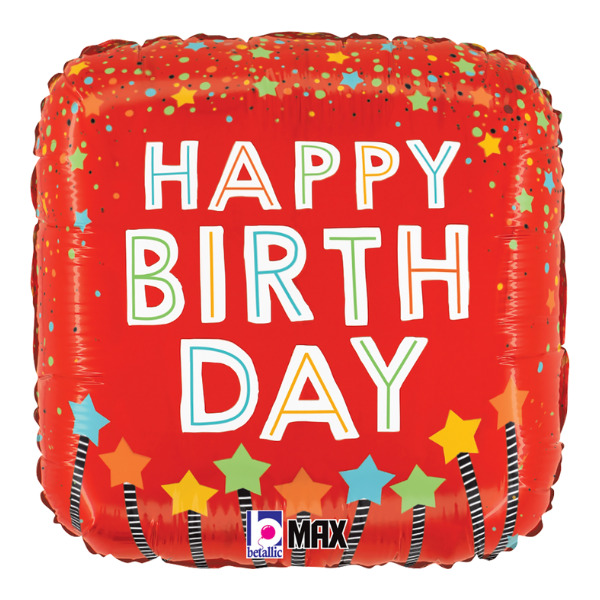 ⚪ cuscinetto buon compleanno stelle