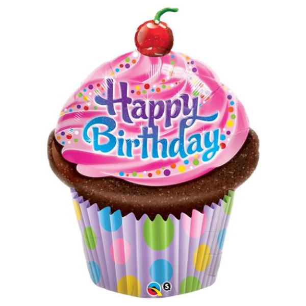 🟠 cupcake happy birthday - mini shape