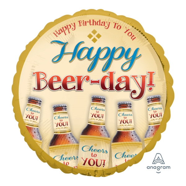 ⚪ round happy beer-day