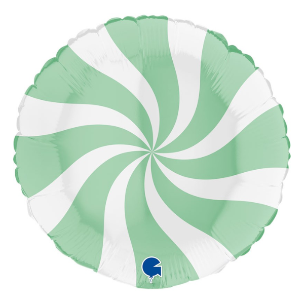 ⚪ round girandola verde chiaro