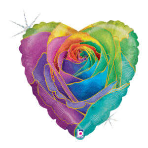 ⚪ cuore con rosa