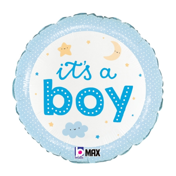 ⚪ round it's a boy