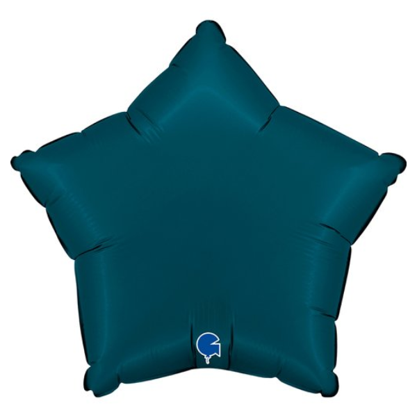 ⚪ stella blu petrolio satin