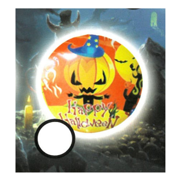 ⚪ round happy halloween