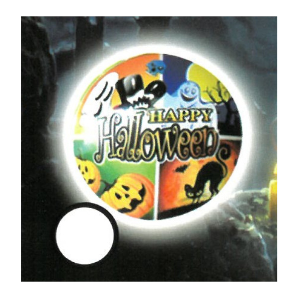 ⚪ round happy halloween