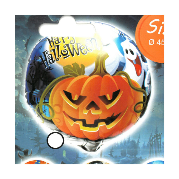 ⚪ round happy halloween