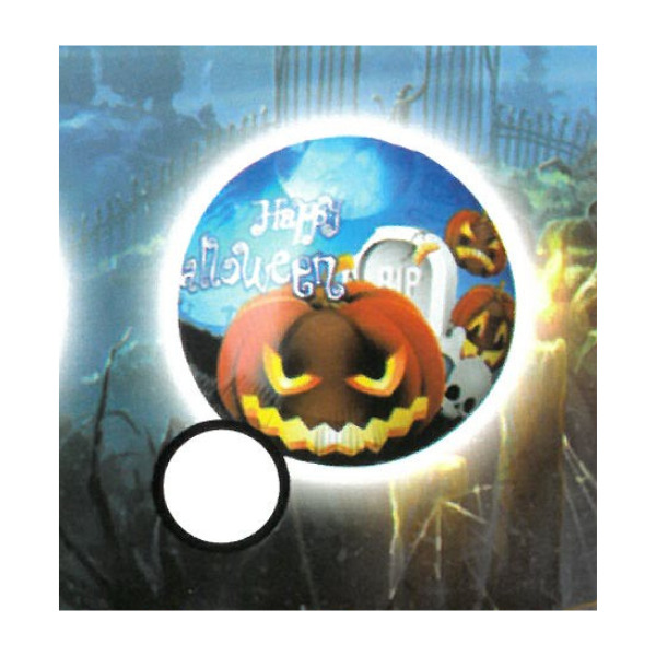 ⚪ round happy halloween