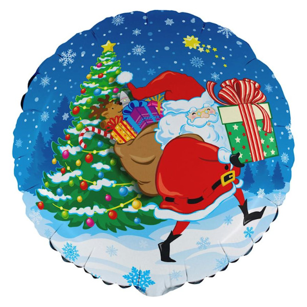 ⚪ round babbo natale