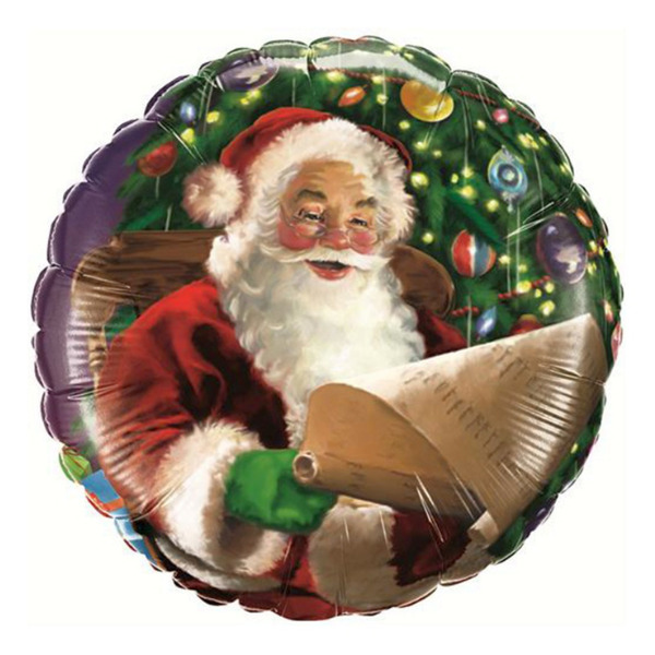 ⚪ round babbo natale