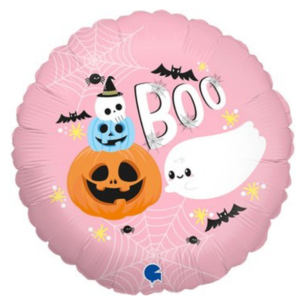 ⚪ round halloween boo