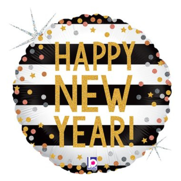 ⚪ round happy new year