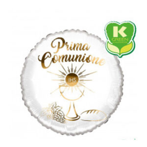 ⚪ round prima comunione bianco