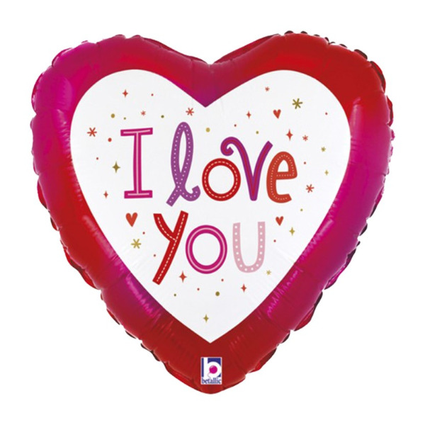 🟠 cuore con scritta I love you - mini shape