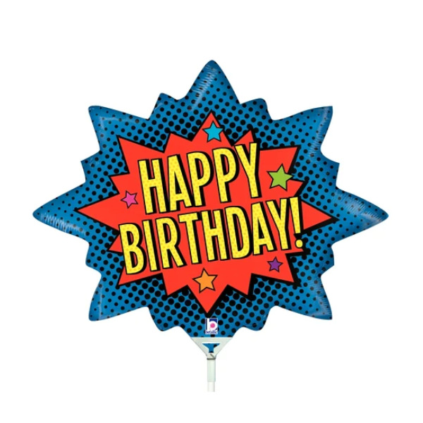 🟠 happy birthday supereroi- mini shape