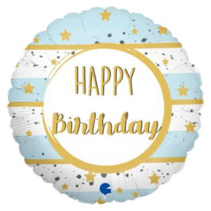 🟠 round happy birthday stelle - mini shape
