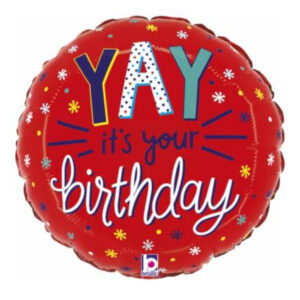 🟠 round yay it's your birthday - mini shape