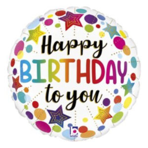 🟠 round happy birthday stelle - mini shape