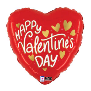 🟠 cuore con scritta happy valentine's day - mini shape