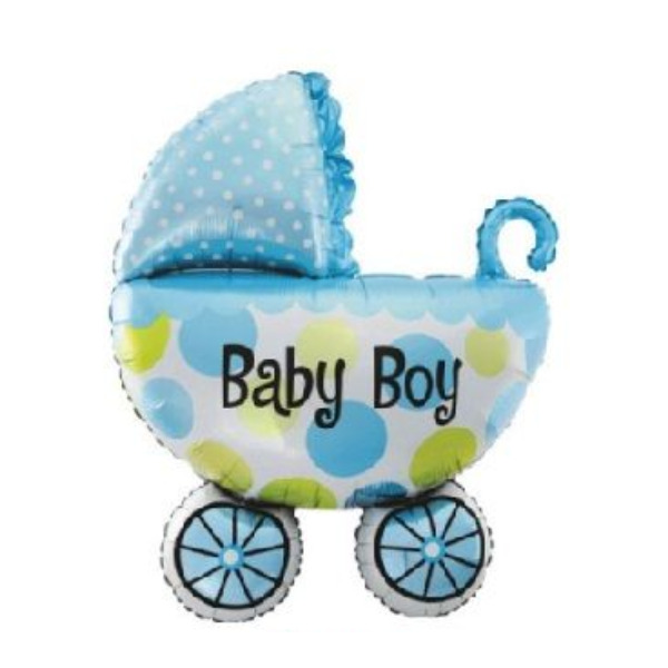 🟠 carrozzina baby boy azzurra - mini shape