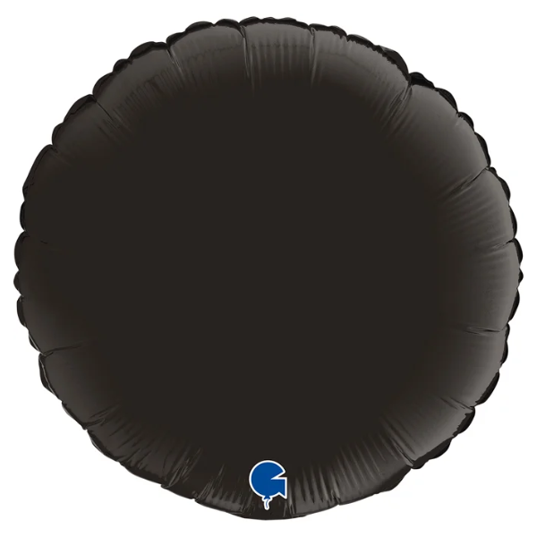 ⚪ round nero satinato