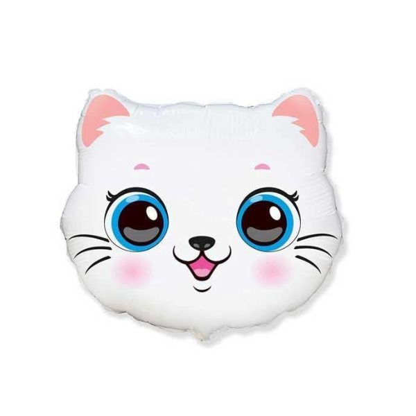 🟠 gattino bianco testa - mini shape