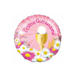 🟠 round prima comunione rosa - mini shape